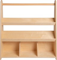 Van Dijk Toys étagère à livres / bibliothèque pour enfants en bois avec 3 étagères (Qualité de garde d'enfants)
