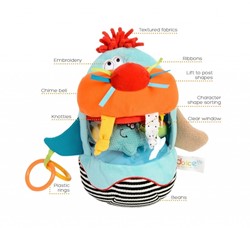 Dolce Toys Jouet en peluche d'activité classique Walter le morse - 30 cm