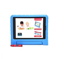 KidsCover iPad 10.2 coque enfant bleu set avec stylet et verre trempé