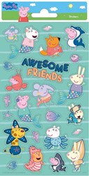 Totum feuille de stickers Peppa Pig - set d'autocollants pour enfants - 60 pièces