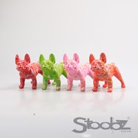 Chien bouledogue français peluche 16cm jouet pour enfants