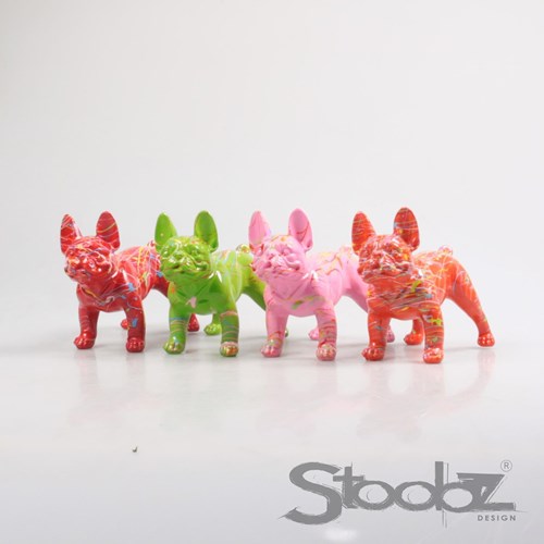Chien bouledogue français peluche 16cm jouet pour enfants