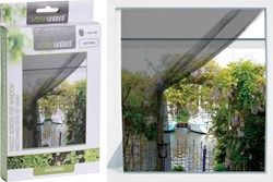 ProGarden moustiquaire fenêtre 130x150cm noir maille transparente
