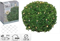 Guirlande LED buis buxus 144 lumières blanc chaud 120cm extérieur Noël