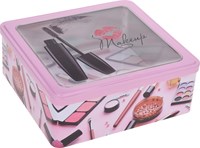 Boîte de rangement maquillage avec fenêtre boîte organisatrice