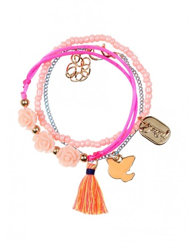 Souza - Sieraden - Bracelet Miek, coral-pink-mint