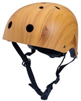 Coconuts casque vélo enfant design bois taille S sûr réglable Wood design