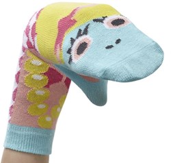 Harlekijn chaussettes enfants Walkytalkies sirène taille 31-34 marionnette