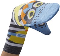 Harlekijn chaussettes enfant marionnette Garçon Filou taille 23-26 jouet marionnette