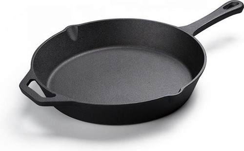 Koock Amsterdam® Skillet en fonte - 30 cm - poêle à frire - sans PFAS - convient à toutes les sources de chaleur, y compris le barbecue et l'induction