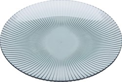 Assiette en plastique Pebel Rib bleu 20cm durable et légère