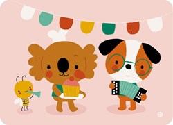 Bora Shop carte postale Cupcake party - carte d'invitation joyeuse