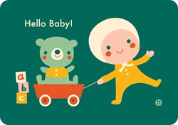 Bora Shop carte postale jouet bébé - Hello baby
