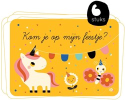 Bora Shop cartes d'invitation licorne - set fête magique enfants