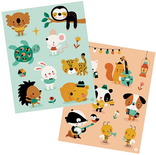 Bora Shop feuilles d'autocollants 2 x A6 - Little mouse et ses amis