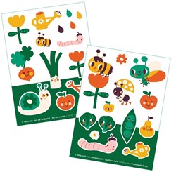 Bora Shop feuilles d'autocollants jardin 2 x A6 - set créatif