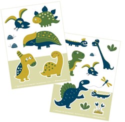 Bora Shop set de stickers - dinosaures - 2 feuilles A6