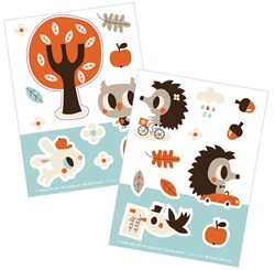 Bora Shop set de stickers jouet 2 x A6 Henry & Hetty - autocollants créatifs