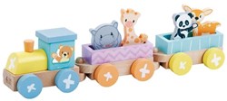 Simply train d’animaux en bois jouet - Studio Circus - blocs colorés