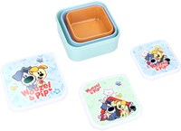 Snackbox Woezel et Pip - Set de boîtes à lunch 3-en-1 pour enfants-2