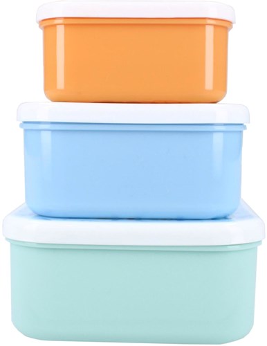 Snackbox Woezel et Pip - Set de boîtes à lunch 3-en-1 pour enfants-3