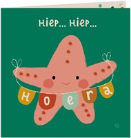 Bora Shop carte d'anniversaire mer - carte avec enveloppe - étoile de mer