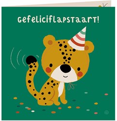 Bora Shop carte d'anniversaire jungle guépard avec enveloppe - Félicitations