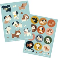 Bora Shop feuilles d'autocollants Puppy Love 2 x A6 - set créatif