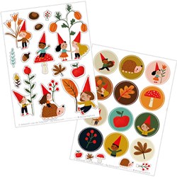 Bora Shop feuilles d'autocollants Friends of the Woods 2 x A6 - 5 lots stickers