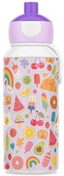 Mepal gourde pop-up Campus 400ml - Food Fest - adaptée aux enfants et étanche