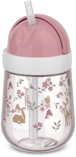 Mepal gobelet paille enfant 300ml - Fairy Garden - étanche & sans BPA