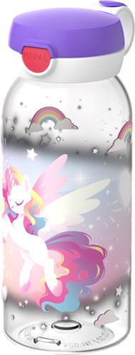 Mepal Campus Unicorn Glow - drinkfles met flipdop 600 ml