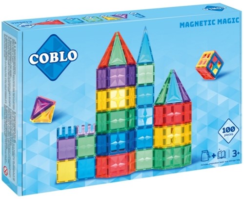 Coblo jouet tuiles magnétiques Classic 100 pièces