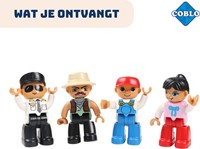 Coblo jouet tuiles magnétiques mini figurines / personnages 4 pièces-2