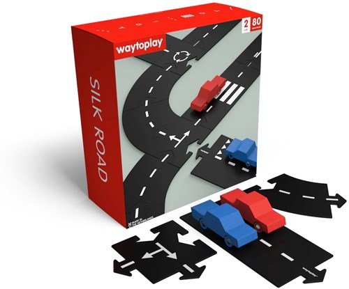 Waytoplay routes jouets Silk Road - 82 pièces jeu flexible