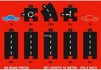 Waytoplay routes jouets Silk Road - 82 pièces jeu flexible-2