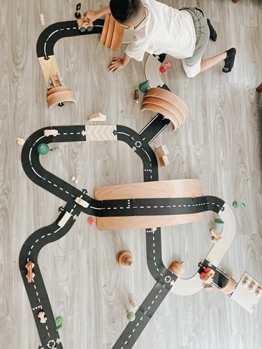 Waytoplay routes jouets Silk Road - 82 pièces jeu flexible-3