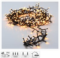 Guirlande MicroCluster 560 LED blanc chaud 11 mètres intérieur et extérieur