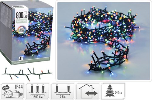 Guirlande MicroCluster 800LED Multi Color 16M IP44 lumières de Noël