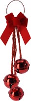 Porte-clochettes rouge décoration de Noël plastique 46cm