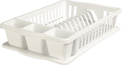 van der Meulen égouttoir plastique blanc avec bac cuisine 39,5x26cm