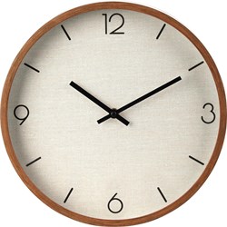 Horloge murale aspect bois ronde 30cm décoration multicolore