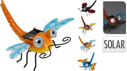 Koopman jouet insecte solaire 20x16x12cm amusement extérieur