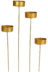 HBX natural living bougeoir or décoration luxe 4,5 cm métal