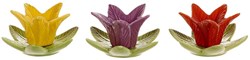 HBX natural living bougeoir narcisse vert décoration céramique 10x9x4,5cm