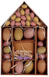 HBX natural living œuf de Pâques jouet rose maison en carton décoration