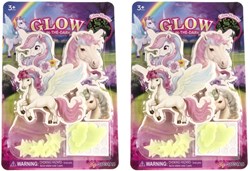 Stickers phosphorescents licorne 24 pièces - Set d'autocollants licorne