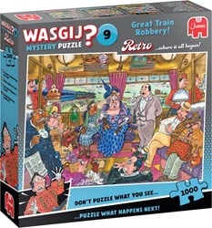 Puzzel 1000 st. Wasgij Retro Mystery 9 - De Grote Treinroof!
