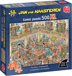 Jumbo puzzle Jan van Haasteren XL La Bibliothèque 500 pièces puzzle