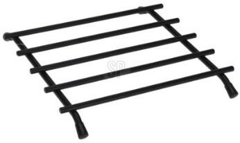 Sous-plat noir métal 20x20cm - dessous de plat résistant à la chaleur